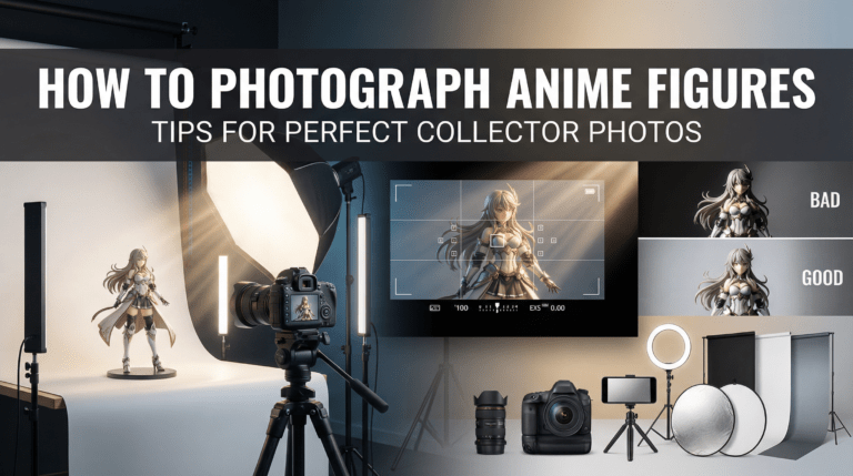 Anime Figuren fotografieren – Profi-Setup mit Licht, Hintergrund & Vitrine
