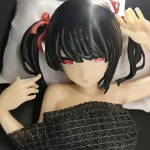 Anime Figur Hentai Girl liegend mit Kissen
